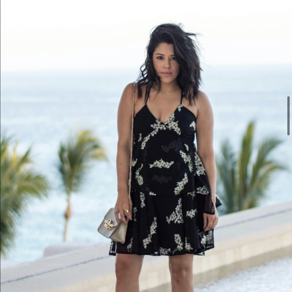 AQUA RUFFLE DRESS - Picture 5 of 7